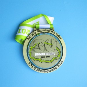 Zinc Alloy Relay Race spin medal