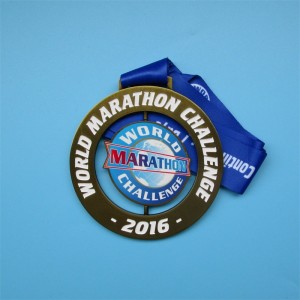 Custom Design  World Marathon Challenge Spin Medal