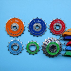 Cycling Race Medal with Gears  Combination Medals Souvenir