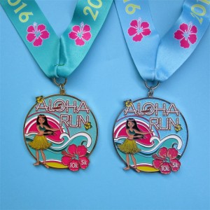 Colorful Soft Enamel Running Medal Awards