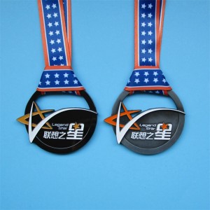 Finisher Medal Soft Enameled  Hollow Metal Medal