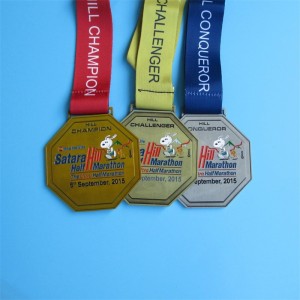 Sport Medals Manufacturers Metal Plated Gold Silver Copper Medals