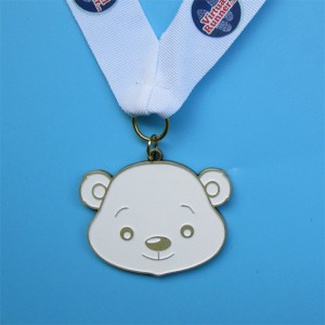 Custom Medallion Soft Enamel Plated Metal Sport Medals with Ribbons for Sell