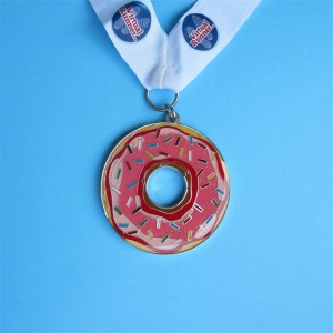 Custom Metal Gold Medal  Colorful Printing Virtual Sports Medal