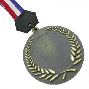 Sports Medal Custom Pure Color Solid Metal Medal Plating Gold Silver Copper Medal