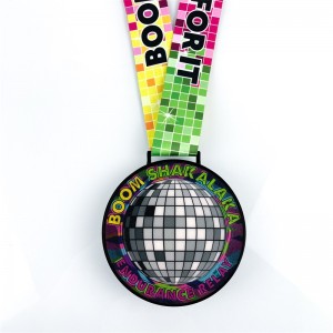 LED Glowing Night Run Medals Ball Design Fun Run Medal