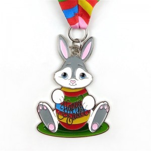 Design for Easter Bunny & Easter egg Medals 3D Print Metal medals