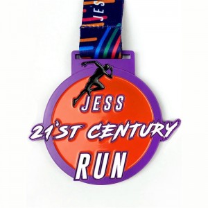 Custom Medals Enamel  Running Medal Holder