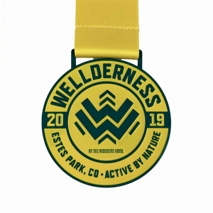 3d gold metal award marathon running sport medal color spray medal Uv print medals