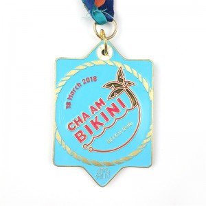 Award Marathon Running Custom Metal Sport Medal Interlocking Medal