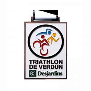 Custom Shape Logo Metal Sport Medal for Wholesales Triathlon Medal