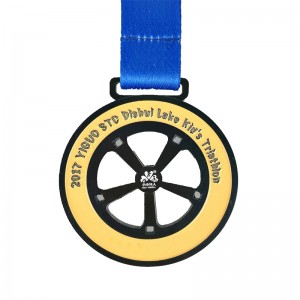 Die Cast Medals Gold Metal Award 3d Triathlon Medal Sport Medal