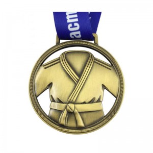 Race Medal  Design for Chinese Kungfu Gold medallion Pendant Plate Medal