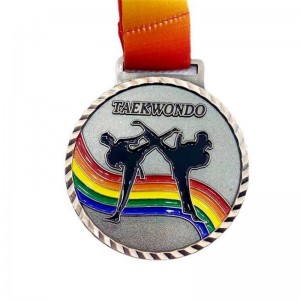 Color 3d Enamel Medals Gold Silver Bronze Medals Sport Medal and Ribbon