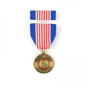 Custom Shiny Gold Plated Company Logo Medal of Honor