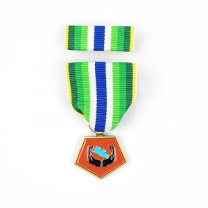 Zinc Alloy Gold Plated 3D Engraved Medal Custom Lapel Pins No Minimum