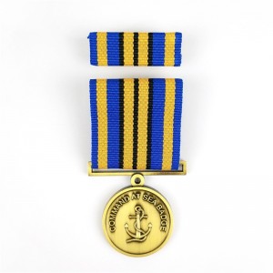 Soft Enamel Custom Pin Badges Award Medal of Honor with Short Lanyard