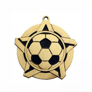 GAG Design Metal 3d Logo Football Soccer Race Sports Gold Award Medals Factory Custom Medal with Ribbon