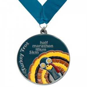 Manufacturers Made Customised Color Cheap Award Metal Run Medallion