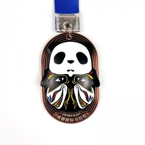 Wholesale Custom Sport Marathon Award Medal Blank Gold Plated Souvenir Metal Medal