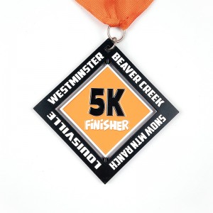 Customized Athletic Spinning Medal  Wholesale Custom Sport Marathon Award Medal