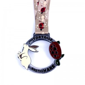 Custom Sublimation Metal hollow Championship Race Medal Cut Out Metal Medals